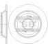 Диск тормозной (кратно 2) задний Kia Carens IV (16-) (D=284.0mm) Hi-Q (SANGSIN) SD2088 (фото 1)