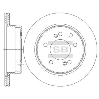 Гальмівний диск Hi-Q (SANGSIN) SD3043