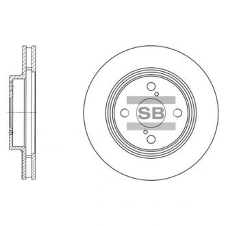 Диск гальмівний Hi-Q (SANGSIN) SD4006