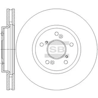 Диск гальмівний Hi-Q (SANGSIN) SD4126