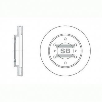 Диск гальмівний MITSUBISHI PAJERO III, IV (вир-во SANGSIN) Hi-Q (SANGSIN) SD4306