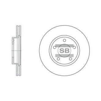 Гальмівний диск Hi-Q (SANGSIN) SD4401