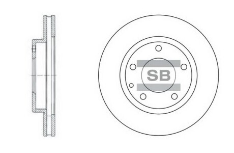 Диск гальмівний Hi-Q (SANGSIN) SD4405