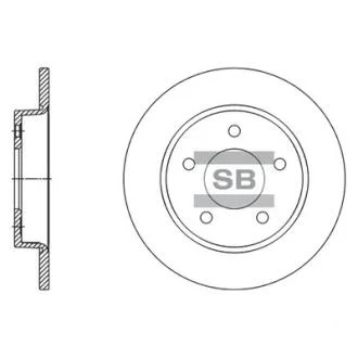 Диск гальмівний Hi-Q (SANGSIN) SD4419