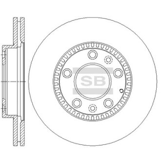 Фото диск гальмівний Hi-Q (SANGSIN) SD4434 Диск гальмівний Hi-Q (SANGSIN) SD4434