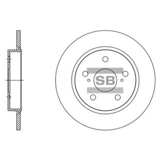 Диск гальмівний Hi-Q (SANGSIN) SD4615
