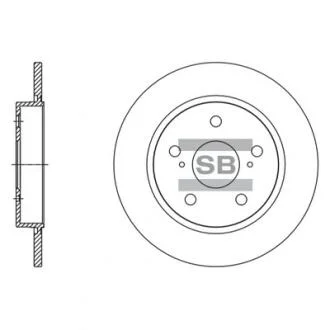 Диск гальмівний Hi-Q (SANGSIN) SD4615