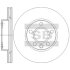 Диск гальмівний (кратно 2) передній (вентильований) VW Caravelle IV (D=279.7mm) HI-Q Hi-Q (SANGSIN) SD5714 (фото 1)