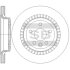 Диск тормозной (кратно 2) задний (вентилируемый) Volvo XC60 (08-) (D=302.0mm) Hi-Q (SANGSIN) SD6107 (фото 1)