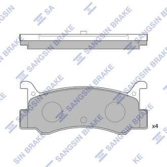 Колодки MAZDA 323 85-91/626 -92 задние (Hi-Q) Hi-Q (SANGSIN) SP1215