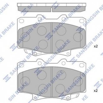 Колодка гальм. TOYOTA LANDCRUISER 80 передн. (SangSin) Hi-Q (SANGSIN) SP1217