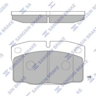 Колодки гальмівні передні Opel Vectra C (05-), Volvo S40, V40  HI-Q Hi-Q (SANGSIN) SP1258