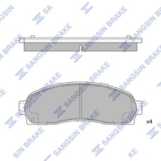 Колодки тормозные передние Ford Explorer (-06), Pontiac Torrent (06-) Hi-Q (SANGSIN) SP1369