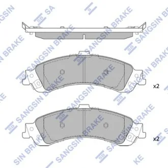 Колодки гальмівні задні (дискові) Chevrolet Tahoe (-06),Cadillac Escalade (-06) HI-Q Hi-Q (SANGSIN) SP1370