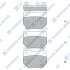 Колодки тормозные задние Subaru Impreza (06-) Hi-Q (SANGSIN) SP1487 (фото 1)