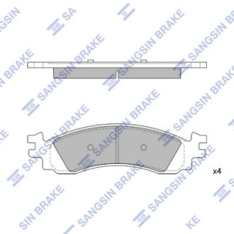 Колодки гальмівні передні Ford Explorer (06-), Taurus (11-) HI-Q Hi-Q (SANGSIN) SP1510