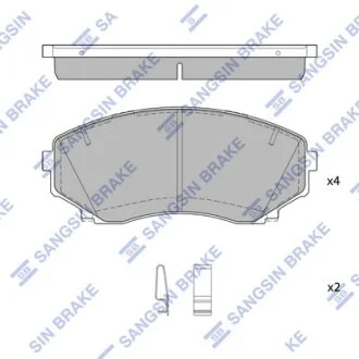 Колодки гальмівні передні Mitsubishi Pajero Sport III (KS) (15-)  HI-Q Hi-Q (SANGSIN) SP1527A
