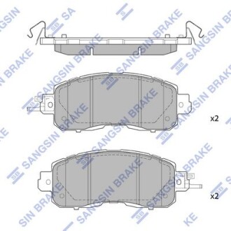 Колодки Nissan Leaf 14- передние (Hi-Q) Hi-Q (SANGSIN) SP1765