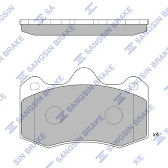 Колодки гальмівні передні Renault Thalia (LB0/1/2), Seat Leon (1M1) (02-) HI-Q Hi-Q (SANGSIN) SP1835