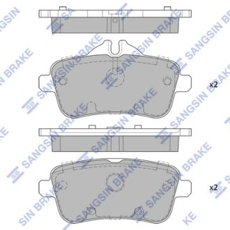 Колодки тормозные задние MB ML250 CDI (W166) (11-) Hi-Q (SANGSIN) SP1909