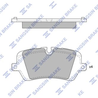 Колодки тормозные задние Land Rover (12-), Range Rover (13-) Hi-Q (SANGSIN) SP1965