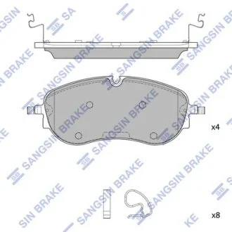 Колодки гальмівні передні VW ID.4 (21-), Audi Q4 E-TRON (22-)  HI-Q Hi-Q (SANGSIN) SP4019