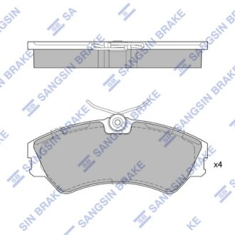 Колодки тормозные передние VW Transporter (-03) Hi-Q (SANGSIN) SP4053