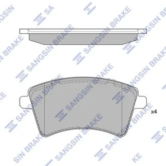 Колодки тормозные передние MB Citan (12-) Hi-Q (SANGSIN) SP4059