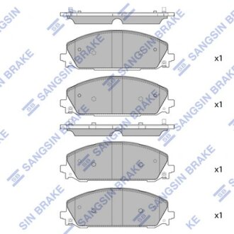 Колодки тормозные передние Dodge Durango (21-) Hi-Q (SANGSIN) SP4087