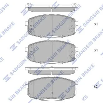 Колодки передние HYUNDAI CRETA 16- Hi-Q (SANGSIN) SP4098