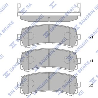 Колодки тормозные задние Nissan Patrol (06-) Hi-Q (SANGSIN) SP4157
