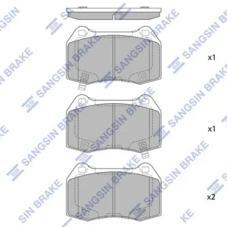 Колодки тормозные передние Honda Civic (06-) Hi-Q (SANGSIN) SP4172