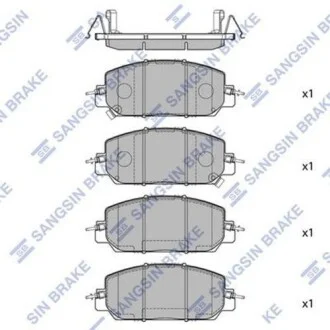 Колодки гальмівні дискові Hi-Q (SANGSIN) SP4176
