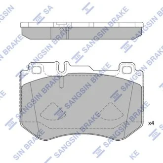 Колодки гальмівні передні MB C-CLASS (W205) (14-)  HI-Q Hi-Q (SANGSIN) SP4192