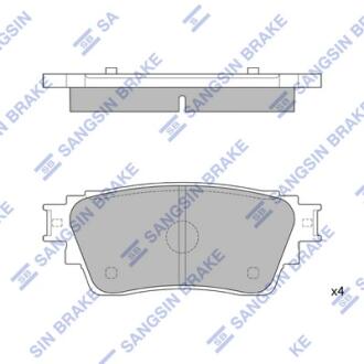Колодки задние диск MITSUBISHI OUTLANDER 17- Hi-Q (SANGSIN) SP4350