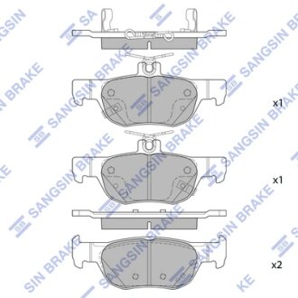 Колодки тормозные задние Mazda 3 (19-), CX30 (20-) Hi-Q (SANGSIN) SP4382