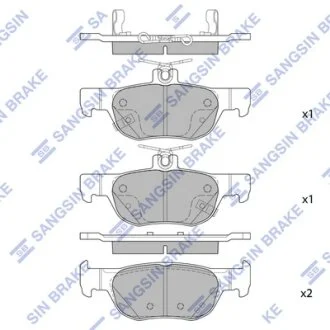 Колодки тормозные задние Mazda 3 (19-), CX30 (20-) Hi-Q (SANGSIN) SP4382