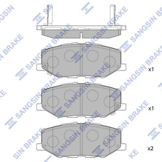 Колодки гальмівні передні Suzuki Jimny (19-) HI-Q Hi-Q (SANGSIN) SP4426