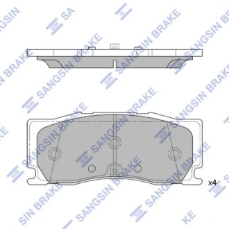 Колодки тормозные передние Hyundai Palisade (6-поршн. суппорт) (19-) Hi-Q (SANGSIN) SP4441