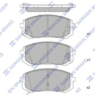 Колодки гальмівні передні Elantra (CN7) (20-) HI-Q Hi-Q (SANGSIN) SP4461