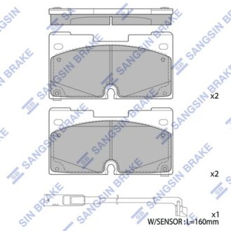 Колодки гальмівні передні Chevrolet Tahoe (22-), GMC Yukon (22-), Cadillac Escalade (22-) HI-Q Hi-Q (SANGSIN) SP4506