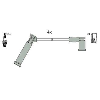 Комплект кабелів запалювання HITACHI/HUCO 134677