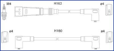 Комплект дротів запалювання HITACHI 134795