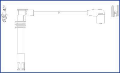 Комплект дротів запалювання HITACHI 134803