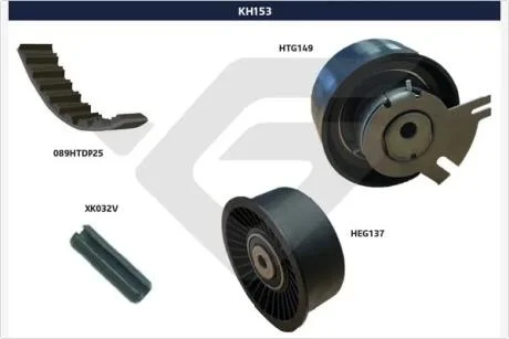 Комплект ГРМ 2,2/2,5dci Renault Trafic II, Master II 2000-  Hutchinson HUTCHINSON KH153