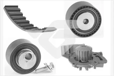 Комплект ГРМ з водяним насосом 2,2tdi Citroen Jumper, Peugeot Boxer 02-06  Hutchinson HUTCHINSON KH197WP60