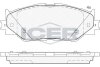 Комплект гальмівних колодок (дискових) ICER 181750 (фото 1)
