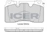 Комплект гальмівних колодок (дискових) ICER 181791 (фото 1)