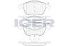 Комплект гальмівних колодок (дискових) ICER 181866-200 (фото 1)