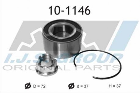 Підшипник маточини (комплект) IJS GROUP 10-1146